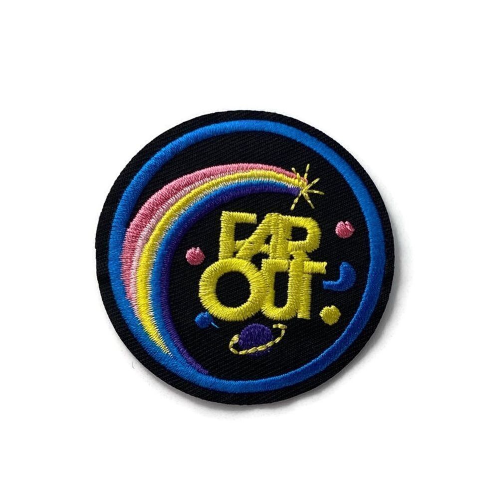 Far Out Embroidered Patch